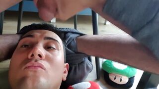 Asian Sucking Uncut Straight Thick Cock and Swallow Cum - 12 image