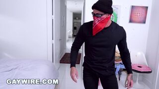 GAYWIRE - Masked Criminal Breaks Into Occupied House And Proceeds To Pound His Ass - 1 image