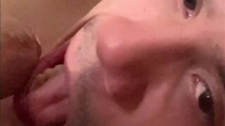 Hung dude uses spun twinks throat - 10 image