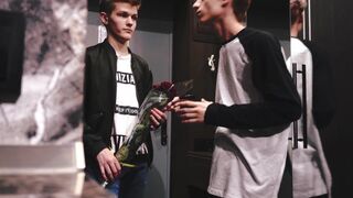 Straight Flower Delivery Man Decides to try with Boy on gay0day.com - 2 image