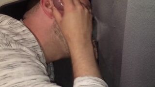 Big Dick Dude Comes to Gloryhole to Get His Dick Sucked and Balls Emptied - 10 image