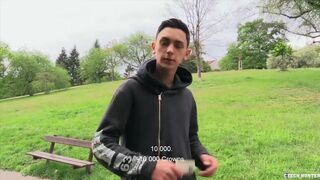 CZECH HUNTER 424 - Twink Enjoying a Smoke by the Park Receives a Biggest Penis Raw - 2 image
