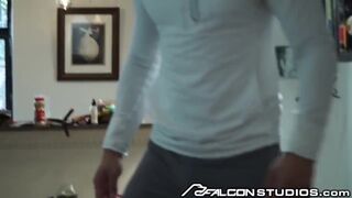 Roommate Walks In On Tattooed Guys Primal Fuck As Face And Weenie Is Ridden - Falcon Studios - 2 image
