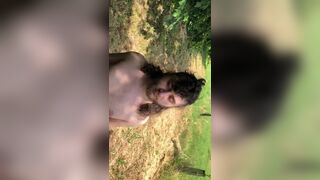 Sub bitch undressing and sucking outdoor - 2 image