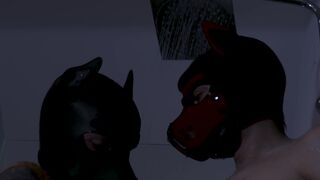 Puppy Couple fucking under the Shower - 7 image