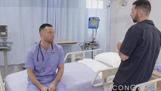 Janitor Argos Santini copulates doctor Colby Tucker in hospital - 1 image