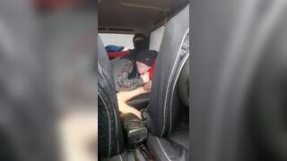 Russian Guy in a Mask gives in her Mouth in the Car outside the City, Gay Amateur Slave and Master - 3 image