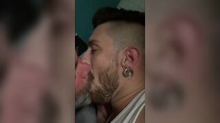 Make out, eat ass then ride his dick bareback - 2 image