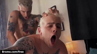 Bromo - Tattooed, British Vers Couple Mickey Taylor and Ronnie Stone Fuck Bareback and Cum - 13 image