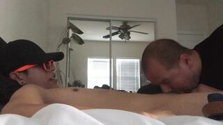 Getting my hung 8 cock worshipped before i breed my submissive cocksucker - 3 image