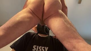 Straight dom feeding his faggot cumslut another load - 4 image