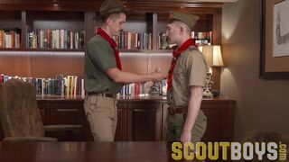 Hung ruthless Scoutmaster seduces and raw fucks Boy Scout - 2 image