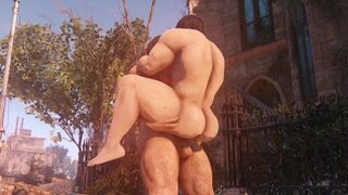 Unshaved Bear & Muscle Man - Fallout 4 Gay Sex - 2 image