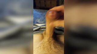 Jerking my cock thinking of my wife - 1 image