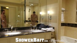 showerbait str8 married guy taking advantage of in this hot shower fuck - 1 image