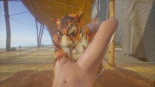 Tiger Furry Knotting Gay Teen Guy POV - 10 image