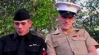 Marine officer fucks cute private in nature - 2 image
