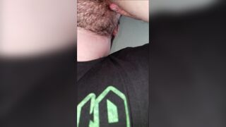 Bi 20yo College Twink Gets Ass Rimmed & Sucked off Blows HUGE Fountain Cum - 3 image