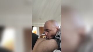 The curious hetero neighbor came to smoke a joint and ended by eating the cock - 10 image