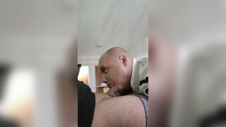 The curious hetero neighbor came to smoke a joint and ended by eating the cock - 11 image