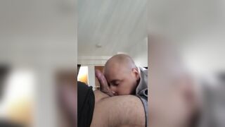 The curious hetero neighbor came to smoke a joint and ended by eating the cock - 12 image