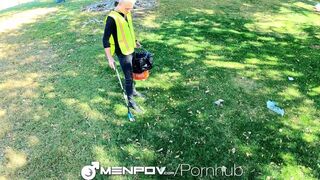 MenPov Park Worker Gets Picked Up For Sex - 5 image