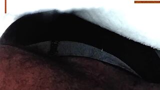 I SHOW MY ASS WITH MY BLACK THREAD PANTIES - 6 image