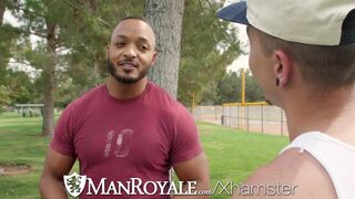 ManRoyale Handsome Black Hunk Only Fucks With Big Thick White Cock Guys - 2 image