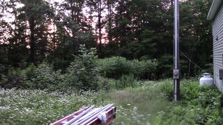 Stroking my Hard Cock while sitting on my Porch - 1 image