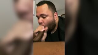 THEBXMOUTH SUCKS THE CUM OUT OF BLACK DICK IN NORTH CAROLINA HOTEL - 6 image