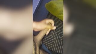 Doing cumshot in front of step sister and release a lot of cum in front of her. - 10 image