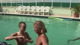 Gorgeous gay boys love fucking in the pool - 2 image