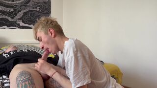 Juicy rimmig and blowjob with cum in mouth twink - 15 image