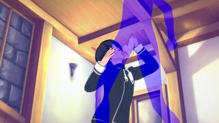 Sword Art Online Yaoi - Kirito Blowjob with cumshot in his mouth - Japanese Asian manga anime game porn gay - 3 image