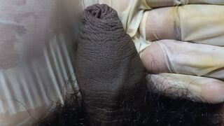 Wife hamd to husband cream pie cuming out - 1 image