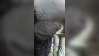 Wife hamd to husband cream pie cuming out - 4 image