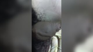Wife hamd to husband cream pie cuming out - 5 image