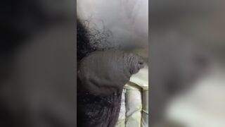 Wife hamd to husband cream pie cuming out - 6 image