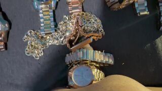 Wristwatch fetish, Gold jewelry fetish. - 15 image