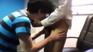 College dorm mates suck each other and cum - 7 image