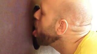 Hot sucking action at the homemade glory hole 8 - 6 image