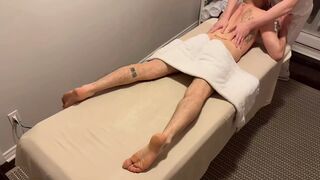 Construction worker gets deepest massage possible from a inexperienced masseur - 1 image