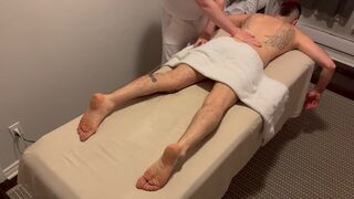 Construction worker gets deepest massage possible from a inexperienced masseur - 11 image