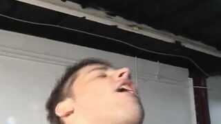 Black and White Firemen Fuck Their Mouths and Asses at Work