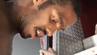 Black and White Firemen Fuck Their Mouths and Asses at Work