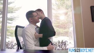 Pervy Wolf bareback fucks twink Tom little wet ass so hard - 5 image