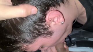 Hot gay blowjob in the car - 14 image