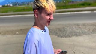 Nick Lewis Convinced a Handsome Straight Guy to Give Him a Bliwjob for Funds on a Beach