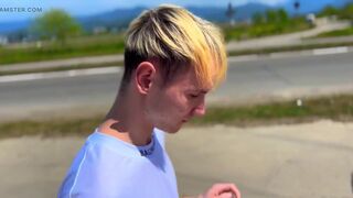 Nick Lewis Convinced a Handsome Straight Guy to Give Him a Bliwjob for Funds on a Beach