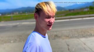 Nick Lewis Convinced a Handsome Straight Guy to Give Him a Bliwjob for Funds on a Beach